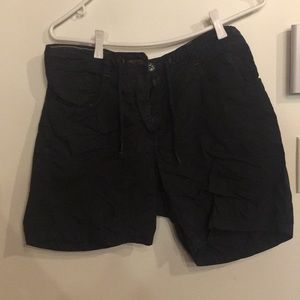Navy shorts with adjustable strings